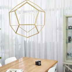 Design LED hanglamp goud 80x100 cm