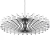 Design LED hanglamp Wheel zwart 75 cm