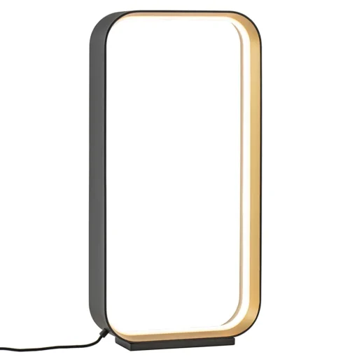 Design LED tafellamp dimbaar zwart/goud