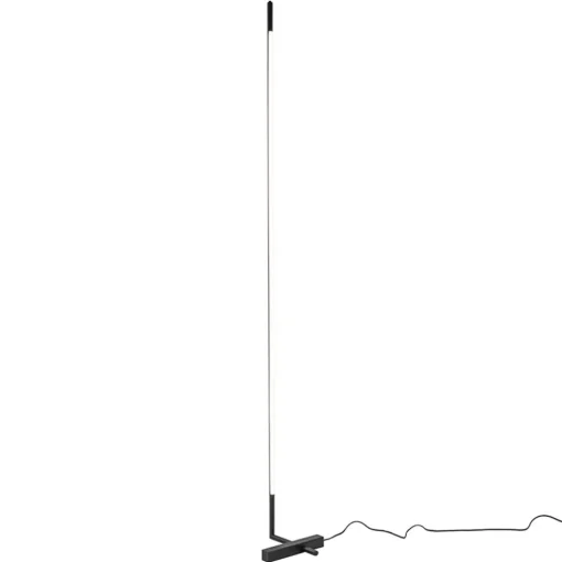Design LED vloerlamp zwart met draaibare kap