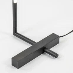 Design LED vloerlamp zwart met draaibare kap