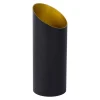 Design tafellamp uplighter mat zwart met goud
