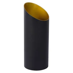 Design tafellamp uplighter mat zwart met goud
