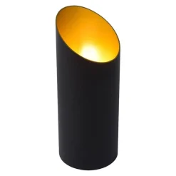 Design tafellamp uplighter mat zwart met goud
