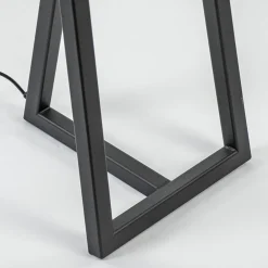 Design vloerlamp frame mat zwart excl kap