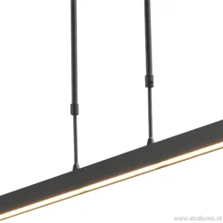 Dim to warm LED hanglamp-balk zwart