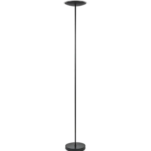 Dimbare LED uplighter vloerlamp mat zwart