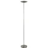 Dimbare LED uplighter vloerlamp nikkel