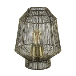 Draad tafellamp Vitora antiek brons