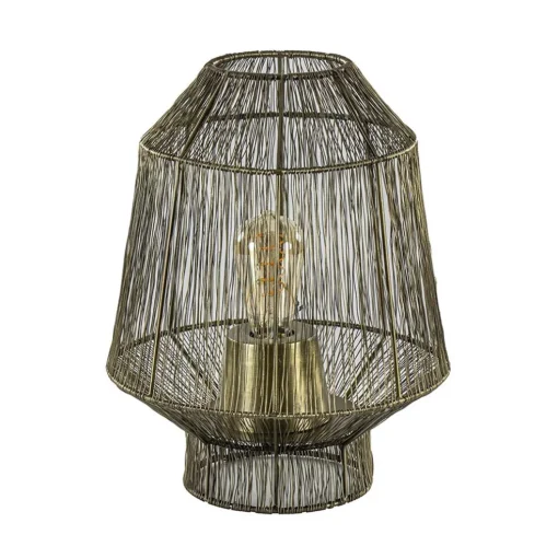 Draad tafellamp Vitora antiek brons