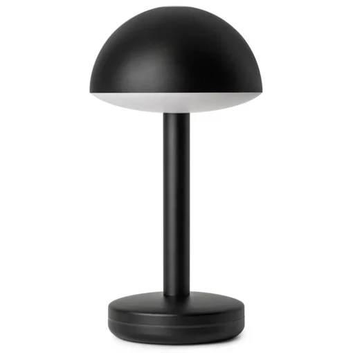 Draadloze LED tafellamp zwart oplaadbaar