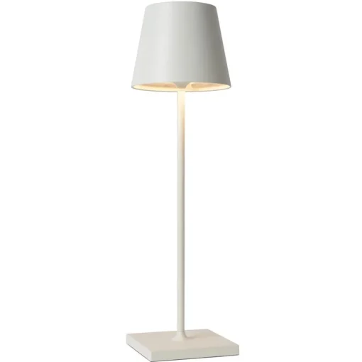 Draadloze tafellamp wit met dimbaar LED