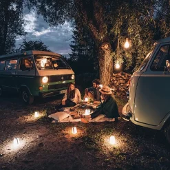 Draagbare buitenlamp IP54 grijs