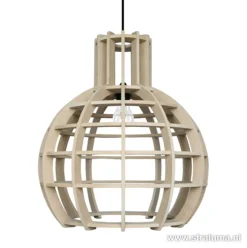 Eettafel hanglamp Globe Lingehof hout