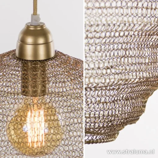 Gaas hanglamp Nina mat goud