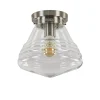 Glazen plafondlamp helder Art Deco