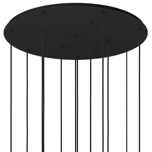 Grote design hanglamp / videlamp zwart Ø100 cm