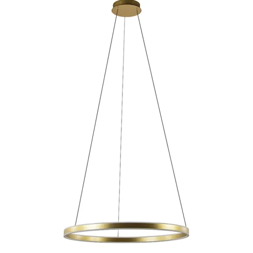 Grote design hanglamp LED gouden ring