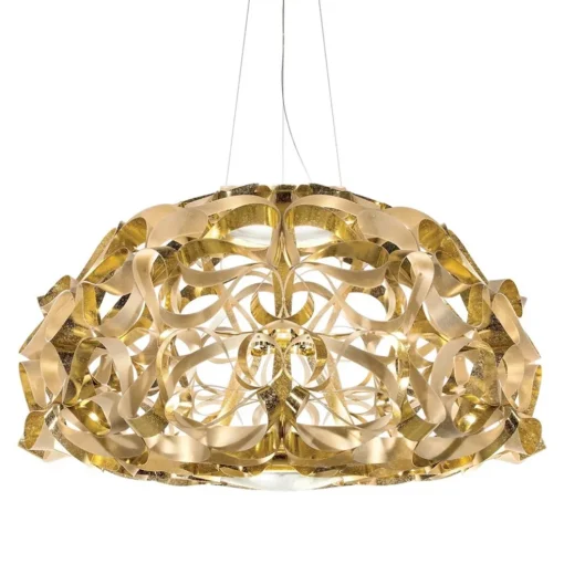 Grote design hanglamp Quantica goud
