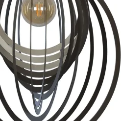Grote design hanglamp ringen platinum 80 cm
