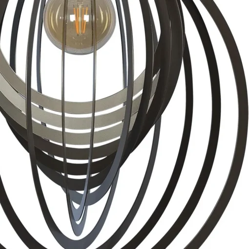 Grote design hanglamp ringen platinum 80 cm