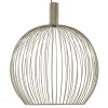 Grote draad hanglamp mat zand 70 cm