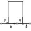 Grote 10-lichts eettafelhanglamp zwart exclusief lichtbronnen