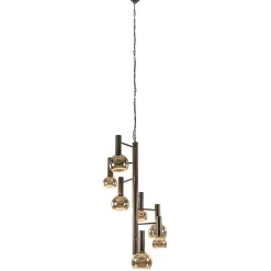 Grote 7-lichts Vide hanglamp brons