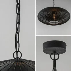Grote Light and Living hanglamp Bahoto mat zwart