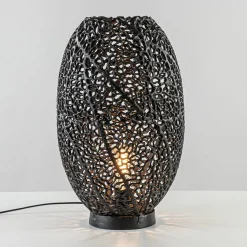 Grote tafellamp Sinula Light and Living mat zwart