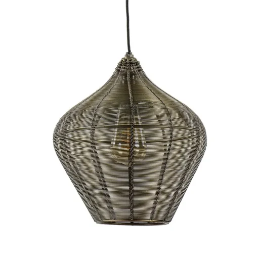Hanglamp Alvaro 27cm antiek brons