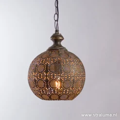 Hanglamp Ananya antiek brons