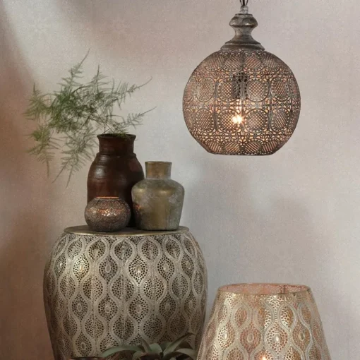 Hanglamp Ananya antiek brons
