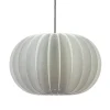 Hanglamp Arena 1L 40cm zwart/kap wit