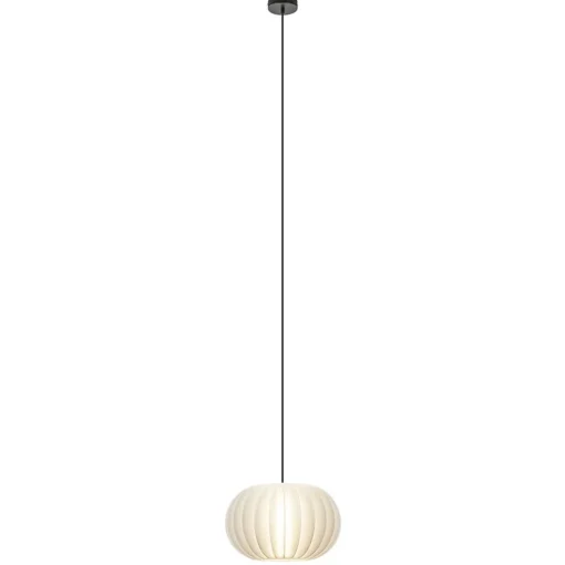 Hanglamp Arena 1L 40cm zwart/kap wit