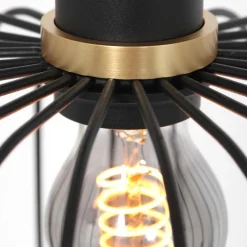 Hanglamp Aureole cilinder breed zwart