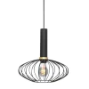 Hanglamp Aureole ovaal zwart