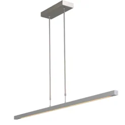 Hanglamp balk alu up+down 130cm pushdim