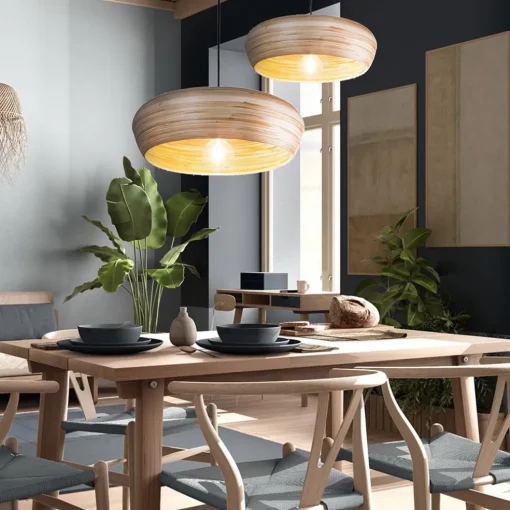 Hanglamp Bamboo Ufo 50cm