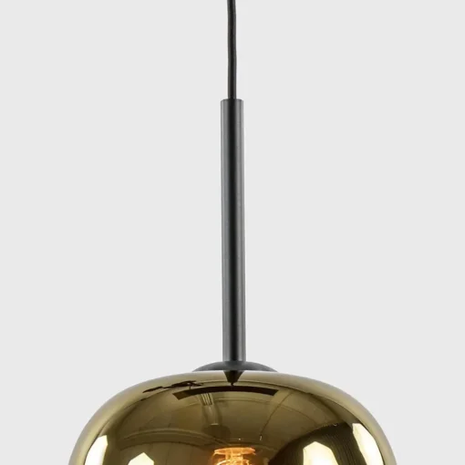 Hanglamp Bellini 3L zwart+gradient gold