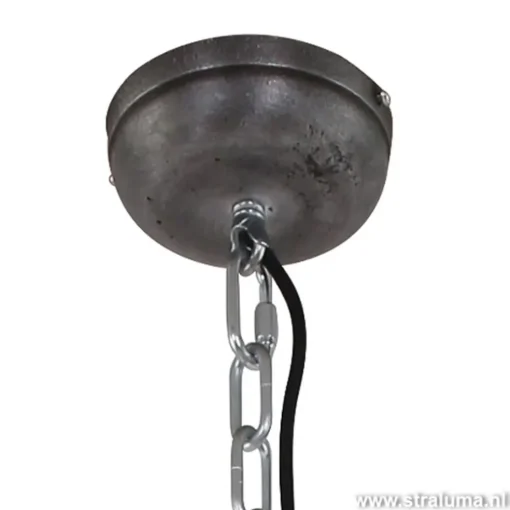Hanglamp Bikkel 52 zwart industrieel