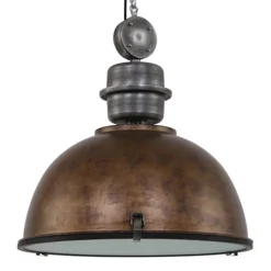 Hanglamp Bikkel 52cm brons/staal