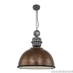 Hanglamp Bikkel 52cm brons/staal
