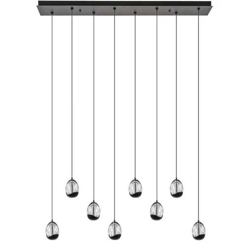 Hanglamp Black Egg 8L zwart/helder