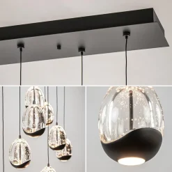 Hanglamp Black Egg 8L zwart/helder