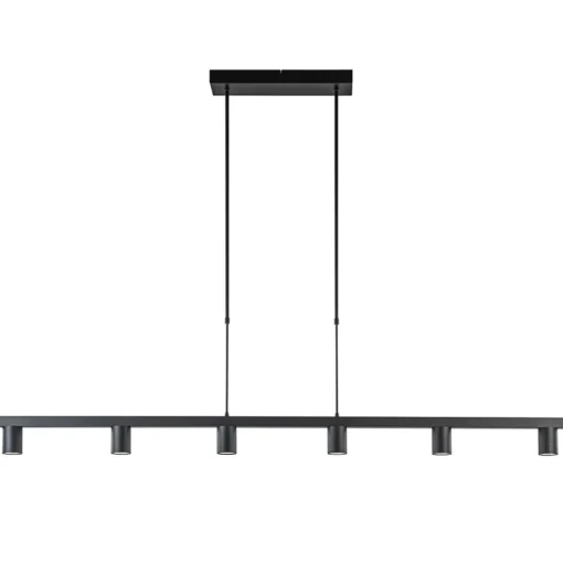 Hanglamp Bounce 6L 160cm zwart
