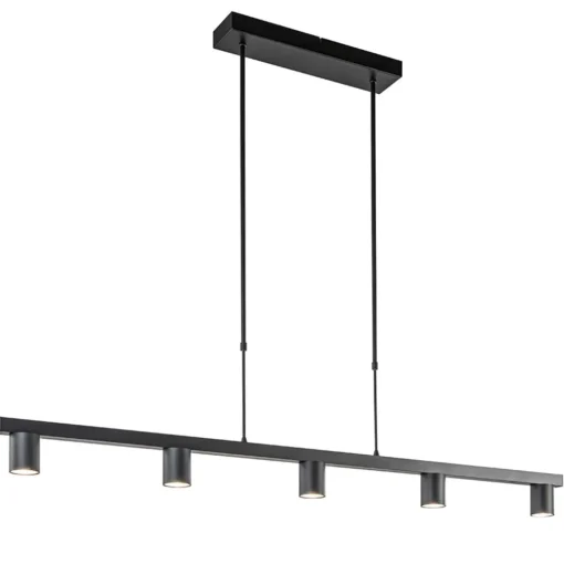 Hanglamp Bounce 5L tube spot zwart