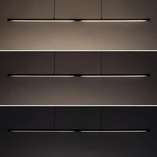 Hanglamp buis 110cm zwart 3-step dim