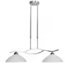 Hanglamp Capri staal/glas eettafel