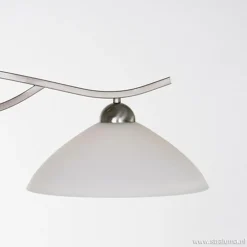 Hanglamp Capri staal/glas eettafel